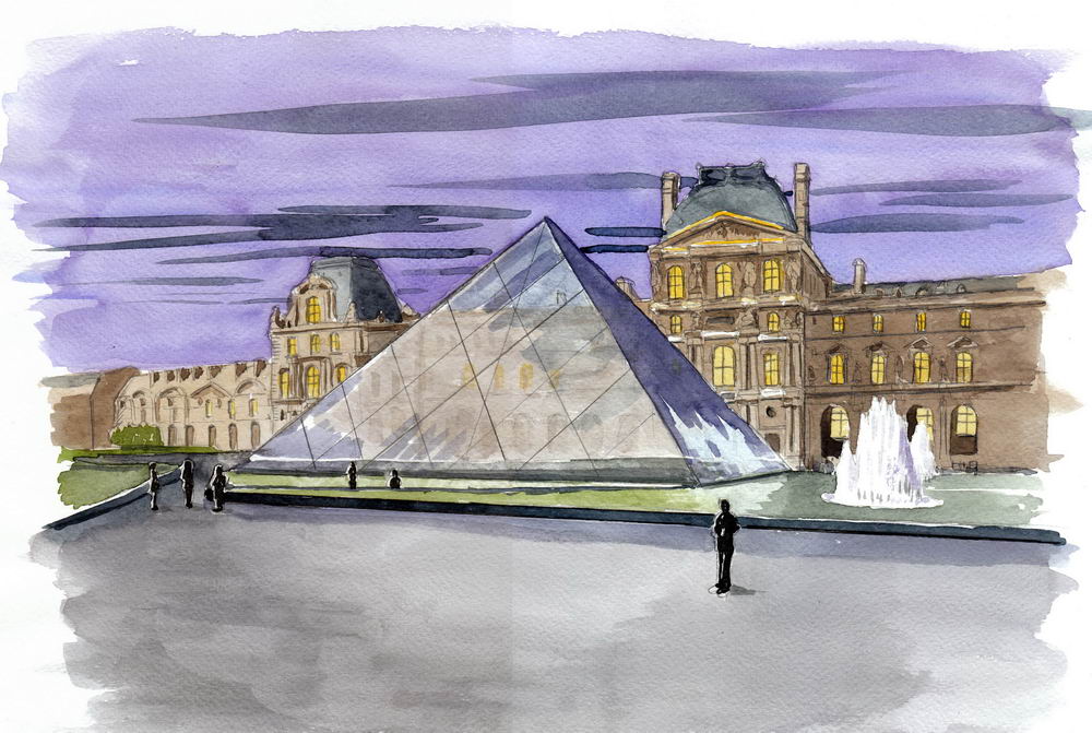 Louvre de nuit – Paris