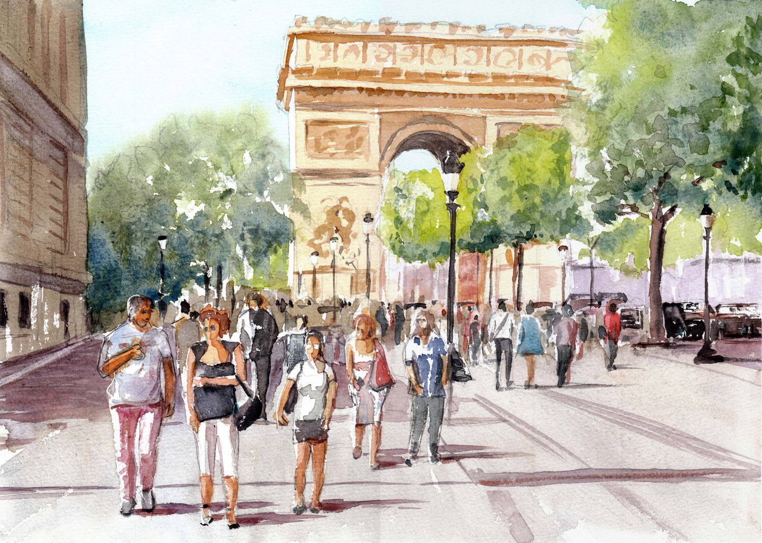 Promenade aux Champs Elysées (sold)