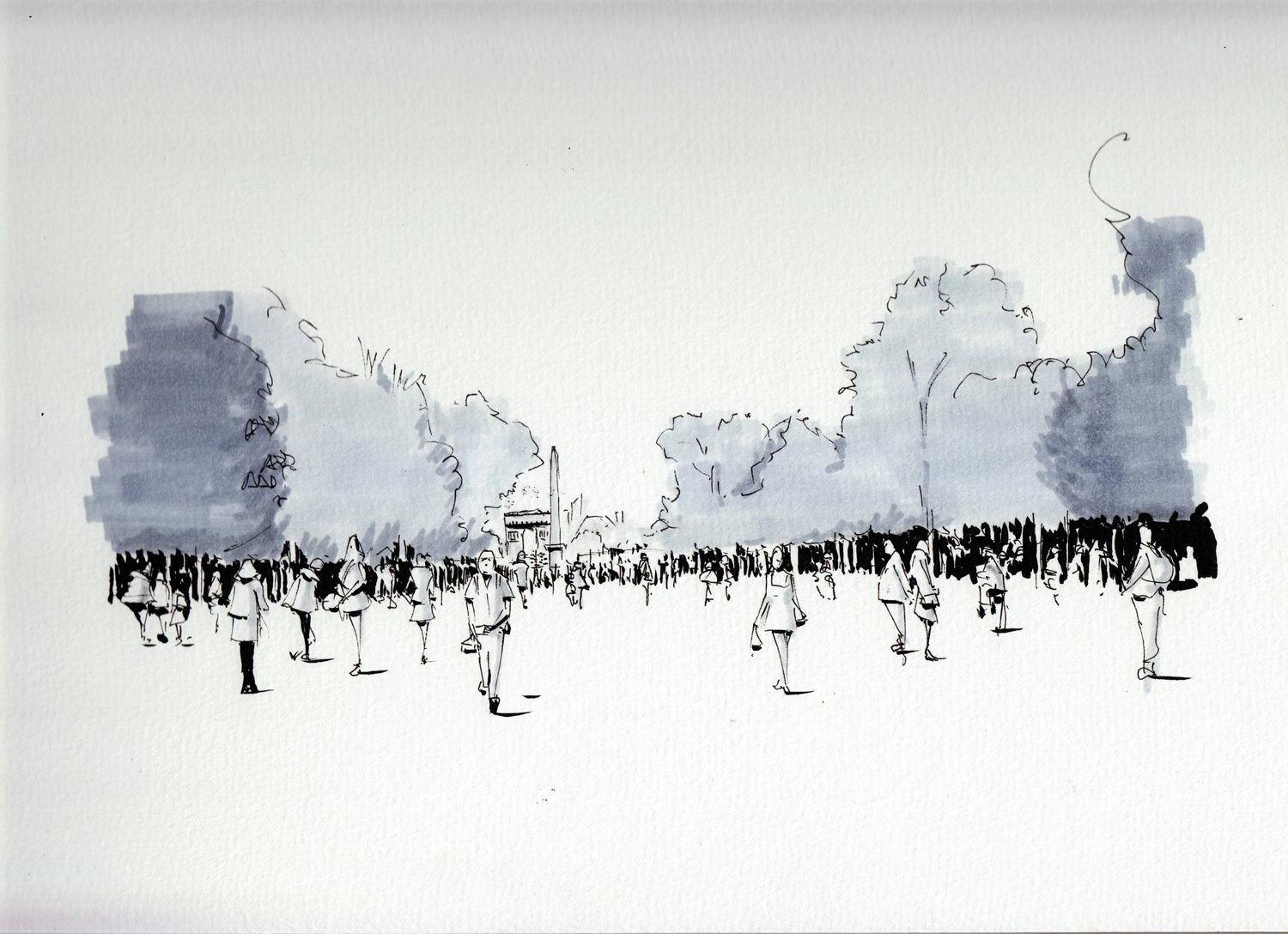 Perspective des Tuileries – Paris